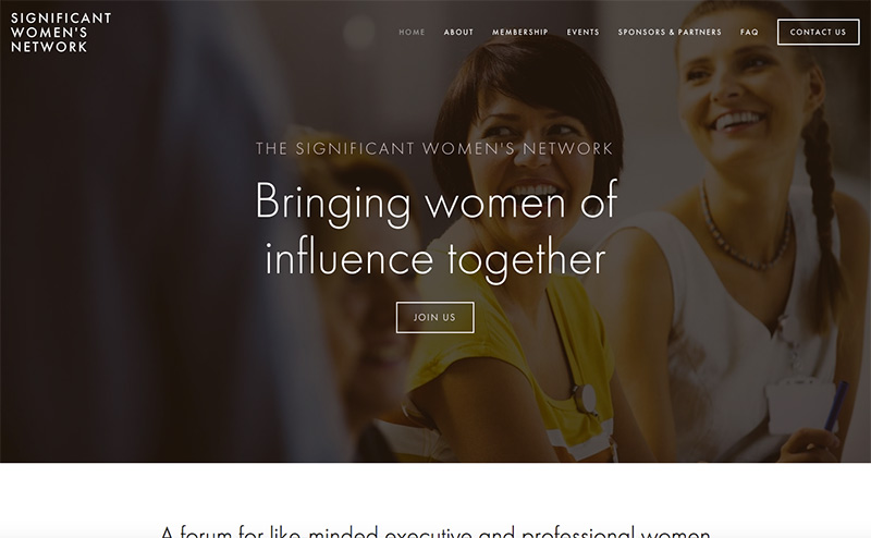 Significant Women's Network Website